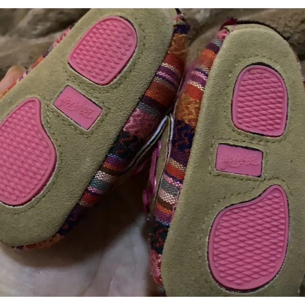 Blazin Roxx Infants Baby Bucker Olivia Pink Boat Shoes Loafers Striped Girls